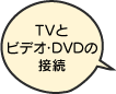 TVとビデオ・DVDの接続